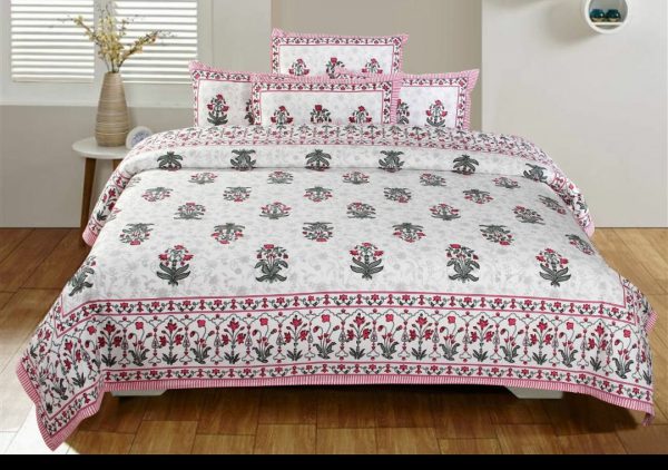 Jaipuri Cotton Handblock Print Bedsheet by Nandini Handicrafts Jaipur