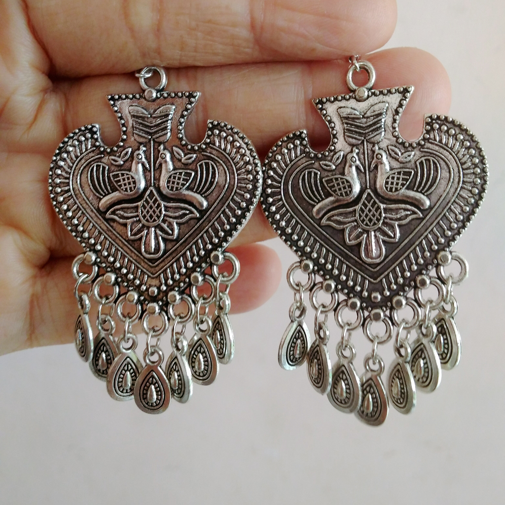 Antique German silver Stone Earrings Boho Jewelry,Bohemian, Hippie, Gypsy  Gift | eBay