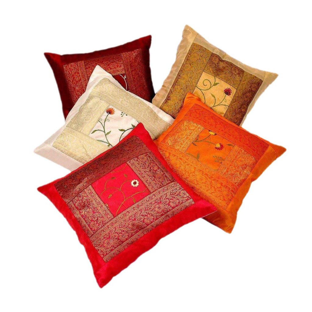Ethnic Work Cushion Covers by Nandini Handicrafts Jaipur