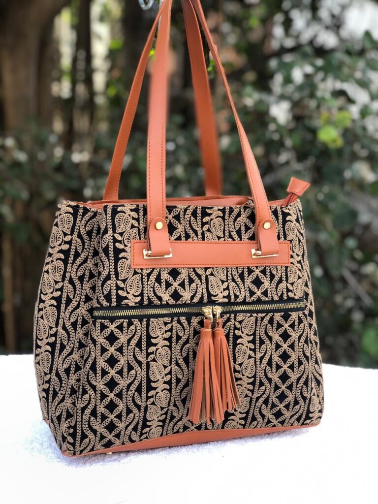 Ethnic embroidered Tote bags by Nandini Handicrafts Jaipur.