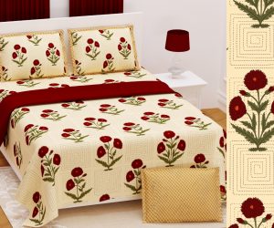 Hand Block Print Cotton Bedsheets by Nandini Handicrafts Jaipur