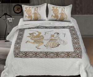 Sanganeri Twill Cotton Bed sheet by Nandini Handicrafts Jaipur